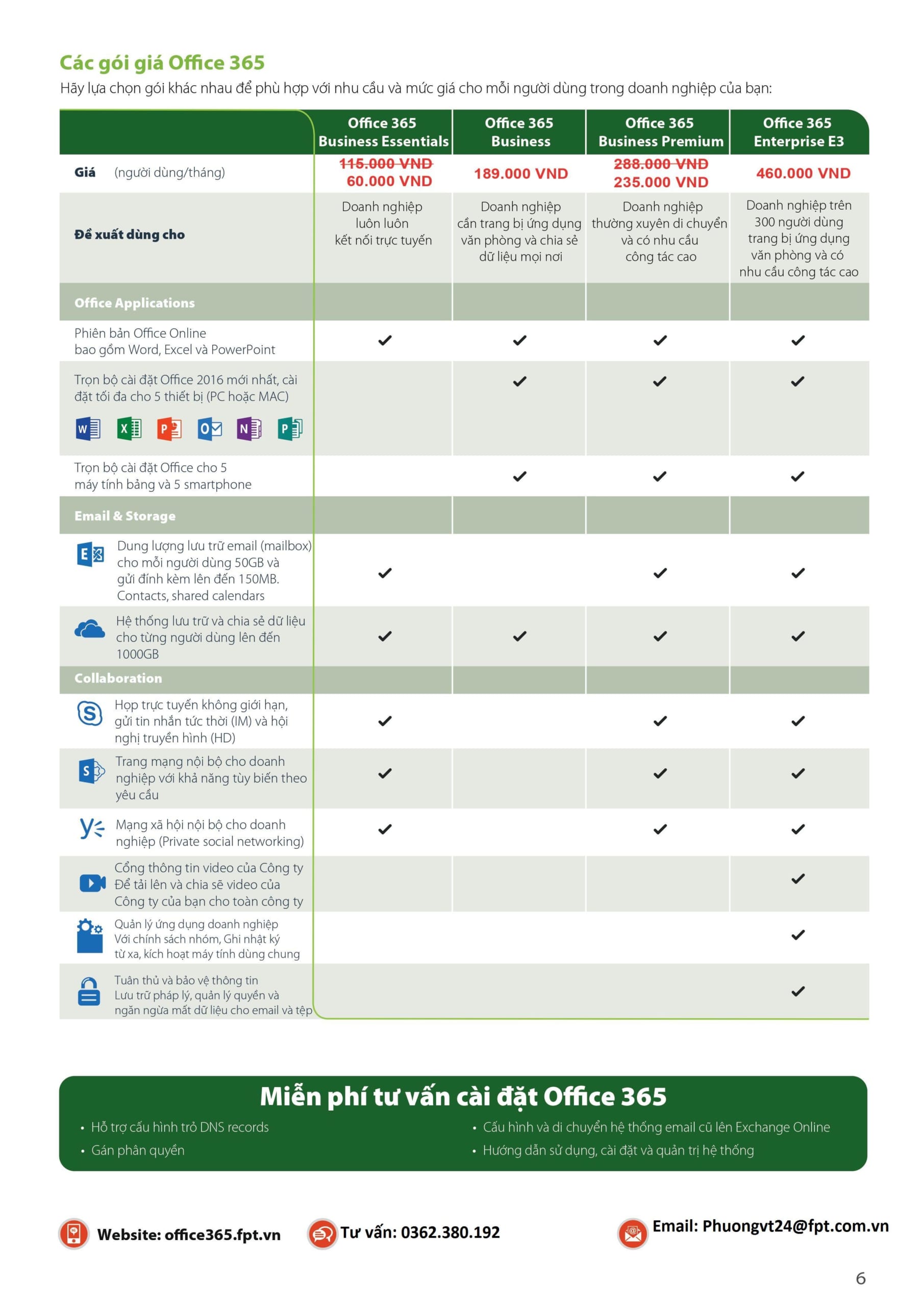 Cài đặt Microsoft Office 365 FPT