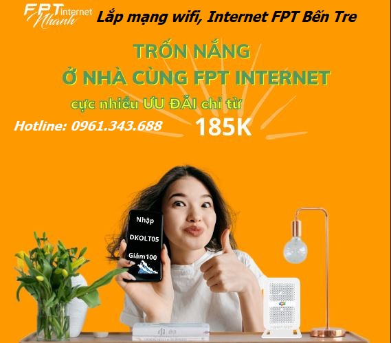 lắp mạng Internet wifi FPT Bến Tre