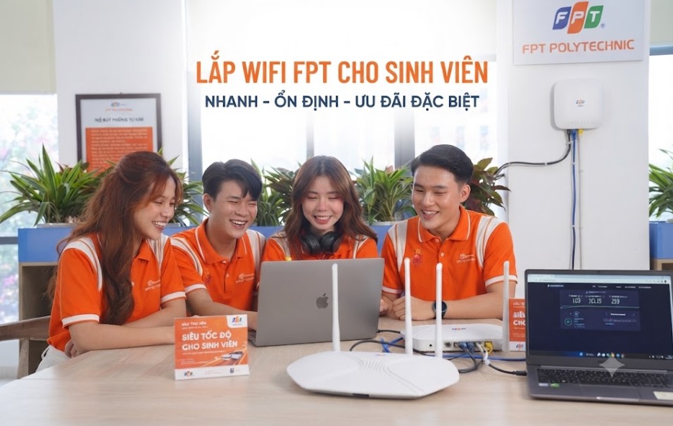 Lắp Wifi FPT Sinh Viên giá rẻ từ 200k - Tặng Modem, Triển khai ngay 1 Lắp WiFi FPT cho Sinh Viên