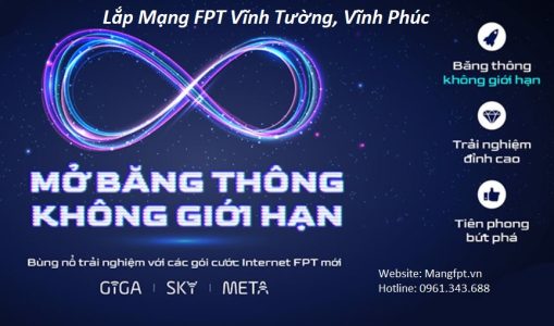 Lắp mạng FPT tại Vĩnh Tường