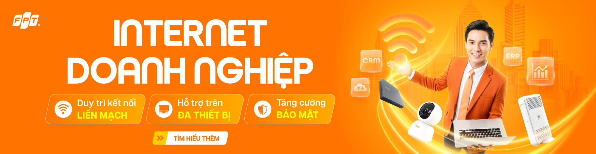Gói cước FPT Doanh Nghiệp khuyến mãi đăng ký T11/2025 - Tốc độ cao, Giá hợp lý 2 Đăng ký Internet FPT Doanh Nghiệp