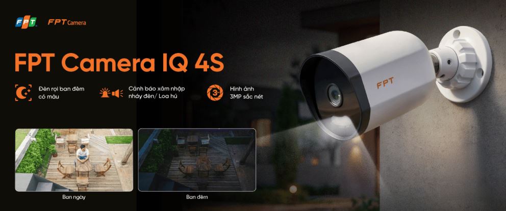 Camera IQ 4S FPT 1 FPT Camera IQ4S giải pháp giám sát ngoài trời chủ động, chống chịu thời tiết, bảo mật dữ liệu