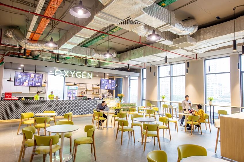 Khám phá không gian làm việc của Tập đoàn FPT - FPT Tower 6 Toàn cảnh nhà ăn của nhân viên FPT trong toà nhà