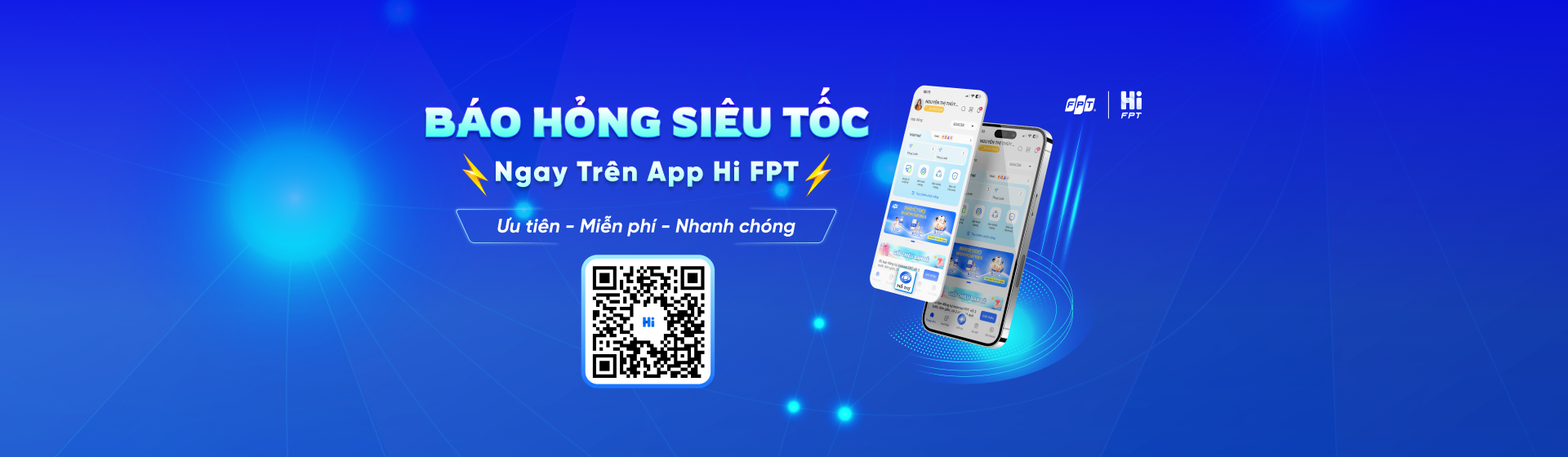 Báo hỏng siêu tốc qua app FPT play