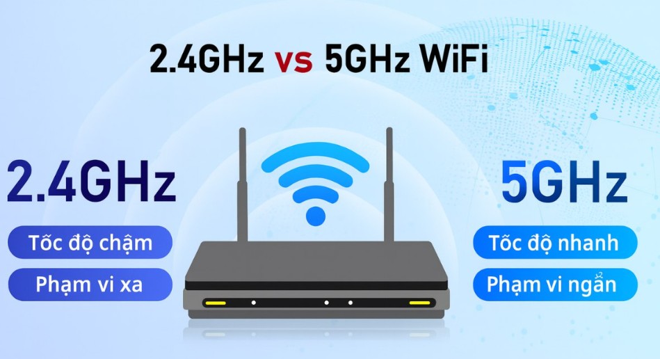 WiFi 2 băng tần là gì ? So sánh ưu điểm, nhược điểm của Wifi 6 băng tần kép FPT 2 Đặc điểm nổi bật của Wifi 6 băng tần kép FPT