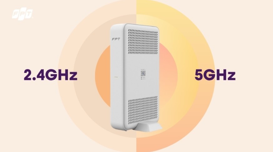 WiFi 2 băng tần là gì ? So sánh ưu điểm, nhược điểm của Wifi 6 băng tần kép FPT 1 WiFi 2 băng tần là gì