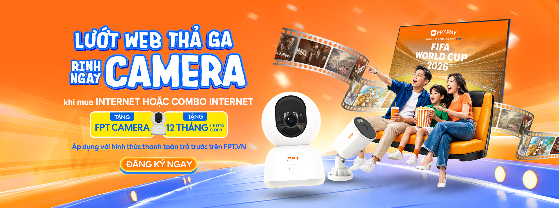 Đăng ký Internet tặng camera