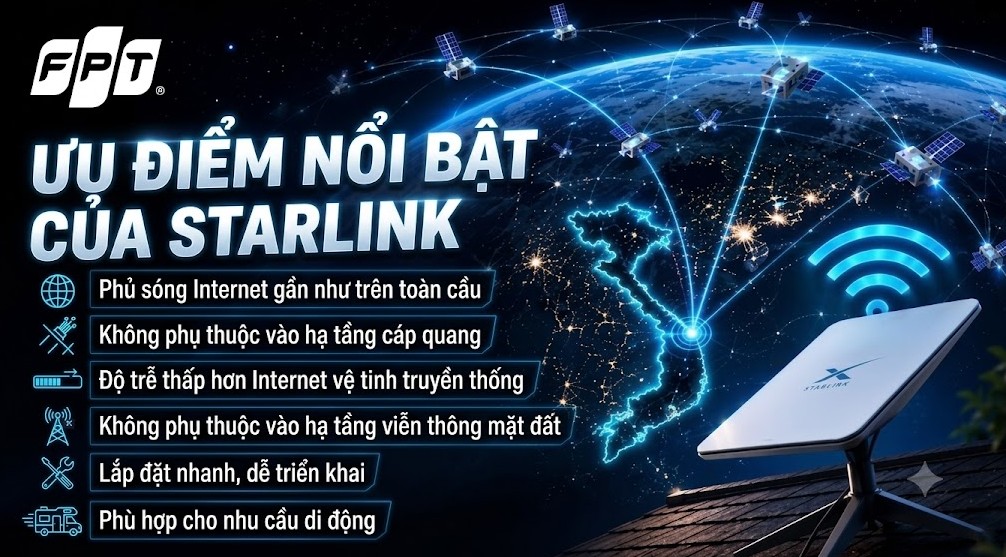 Starlink là gì ? Có nên dùng Starlink ? Ưu điểm, nhược điểm cần biết 3 Ưu điểm nổi bật của Starlink