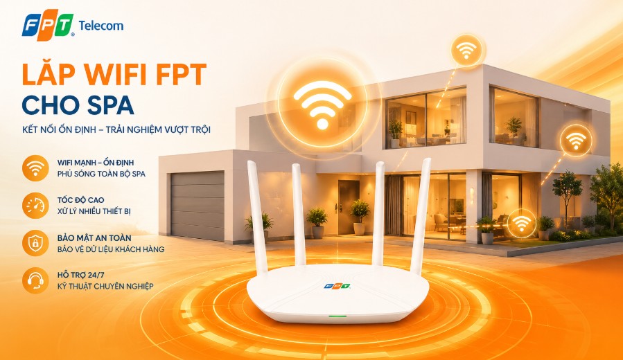 Lắp WiFi cho Spa, Thẩm mỹ viện - Giá tốt, báo giá chính xác, triển khai nhanh 2 Lắp WiFi FPT cho Sapa